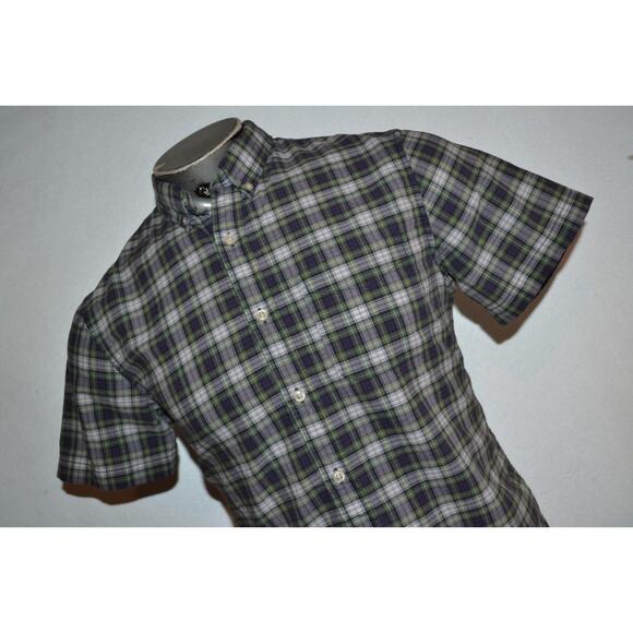 29860 Denim & Supply Ralph Lauren Dress Shirt Green Plaid Size Medium Mens - Picture 2 of 7